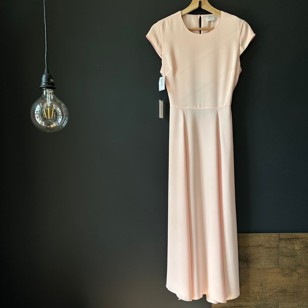 Aritzia Babaton Hamptons Dress Soft Blush Pink NEW Size 0 - Picture 2 of 13